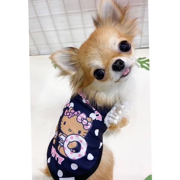 ○ハローキティ・ドット柄COOLタンクトップ(日焼けバージョン