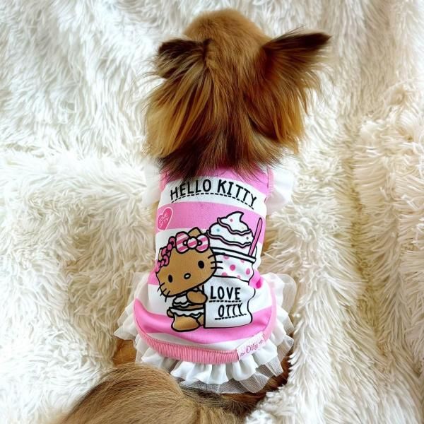 ○Otty×HELLO KITTY ボーダー柄・日焼けキティCOOLタンク＆ワンピ