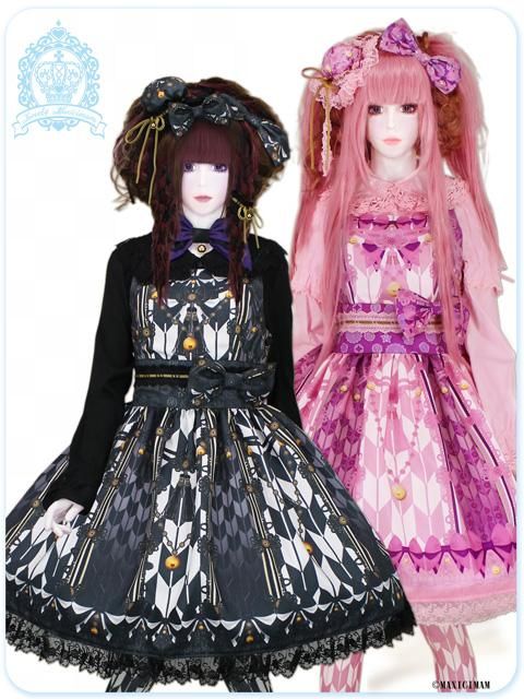 大きいサイズ LVW1022乙女蒔絵の矢絣宴 花押手箱の真夢絵巻JSK(和ロリ