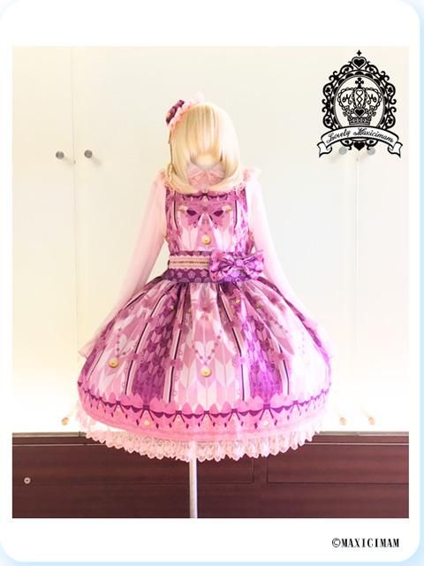 大きいサイズ LVW1022乙女蒔絵の矢絣宴 花押手箱の真夢絵巻JSK(和ロリ