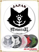 9CAN73XL ネコミミパイレーツ・JAPAN 缶バッチ(特大)　 / 猫、猫碇、猫海賊