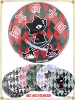 9CAN78XL ダイヤ柄ネコミミ騎士団 缶バッチ(特大、直径7.6cm) / MAXIMUM 猫、猫海賊
