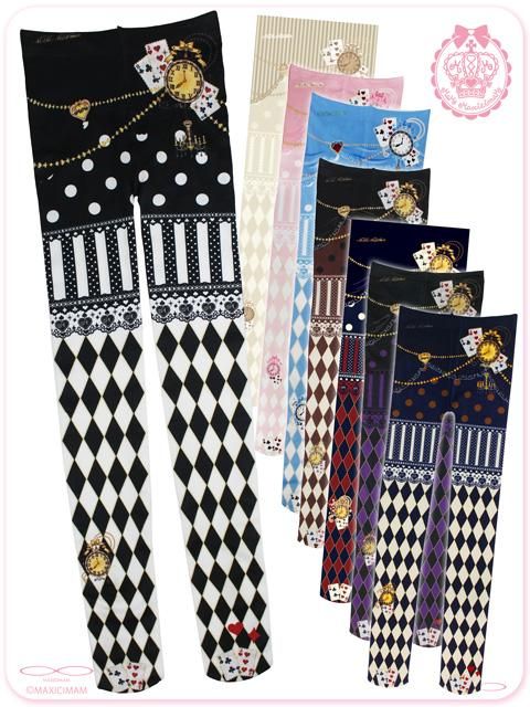 マジカル ダイヤ柄の不思議な懐中時計タイツ 8us002 マキシマム オンラインショップ ゴスロリ ゴシック ロリータ パンク 原宿ファッション マジカル ダイヤ柄の不思議な懐中時計タイツ 8us002 マキシマム オンラインショップ ゴスロリ ゴシック ロリータ パンク 原宿ファッション