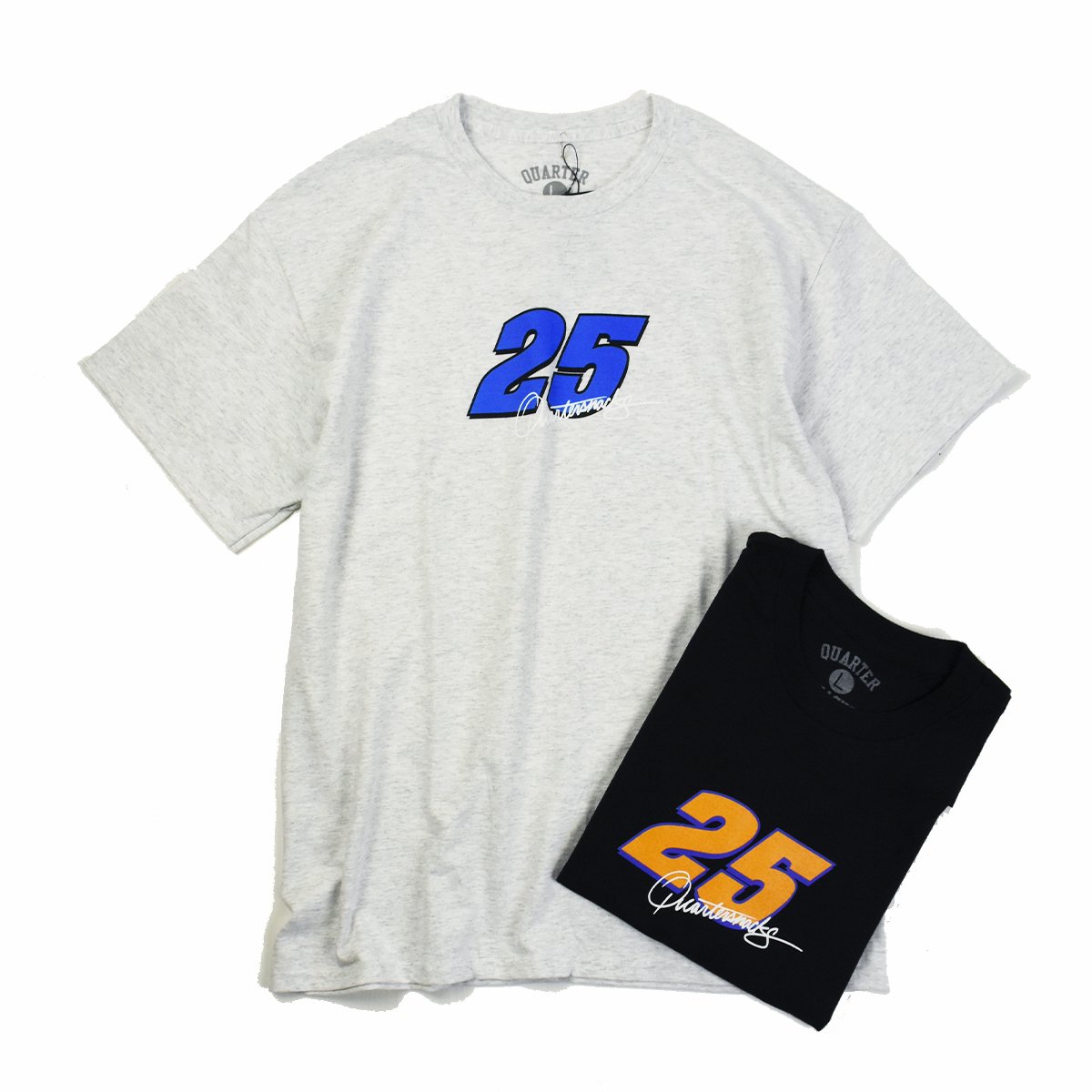 <img class='new_mark_img1' src='https://img.shop-pro.jp/img/new/icons23.gif' style='border:none;display:inline;margin:0px;padding:0px;width:auto;' />QUARTER SNACKSRacer Tee (2Color)
                          </a>
            <span class=