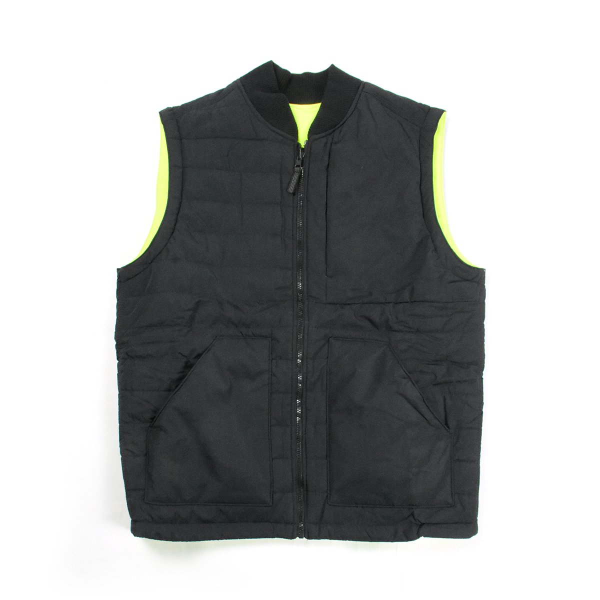<img class='new_mark_img1' src='https://img.shop-pro.jp/img/new/icons8.gif' style='border:none;display:inline;margin:0px;padding:0px;width:auto;' />【Harriton】Adult Dockside Interactive Reversible Freezer Vest (Black× Sfty Yellow)
                          </a>
            <span class=