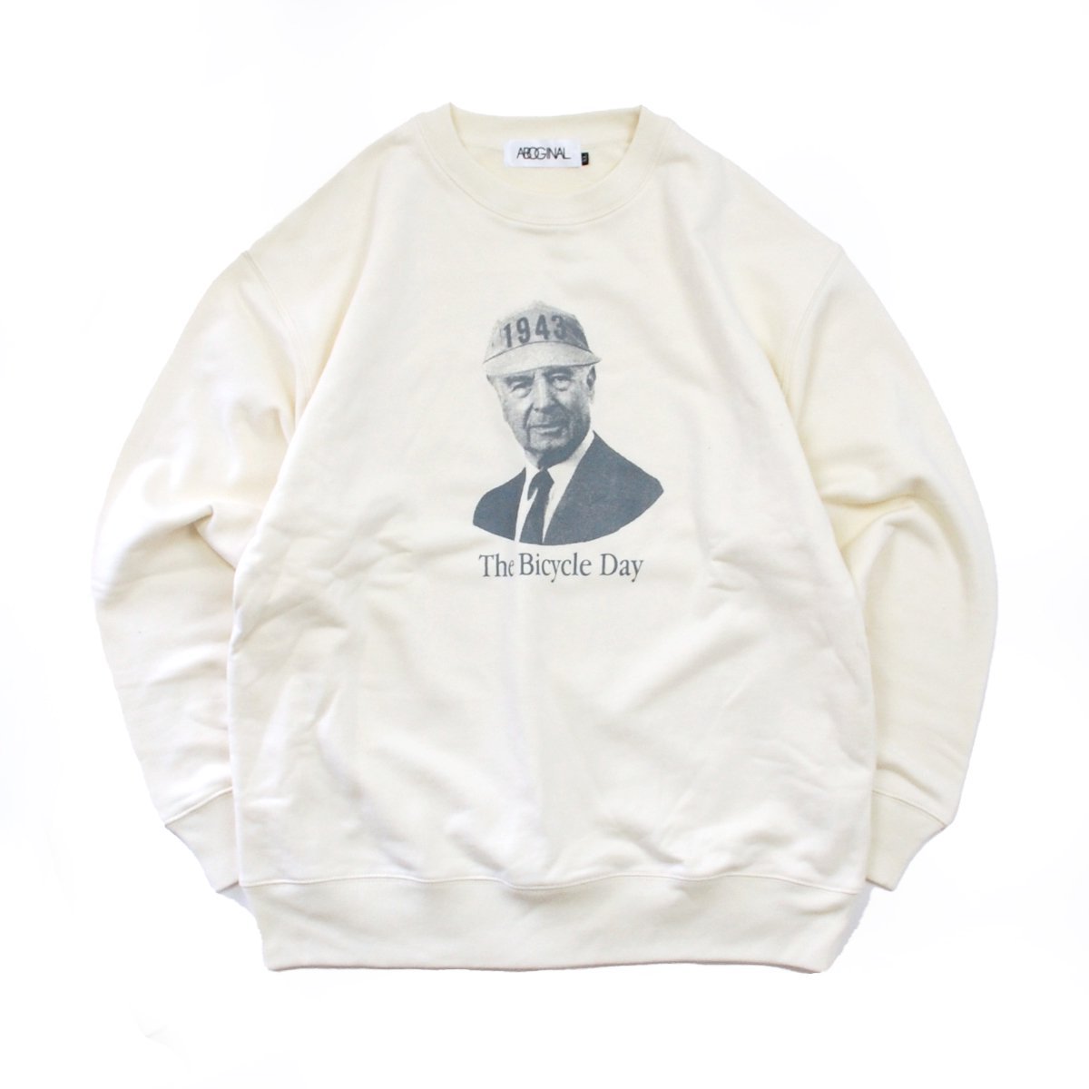 <img class='new_mark_img1' src='https://img.shop-pro.jp/img/new/icons20.gif' style='border:none;display:inline;margin:0px;padding:0px;width:auto;' />【ABOGINAL】Bicycle Day Crew Sweat (Cream)
                          </a>
            <span class=