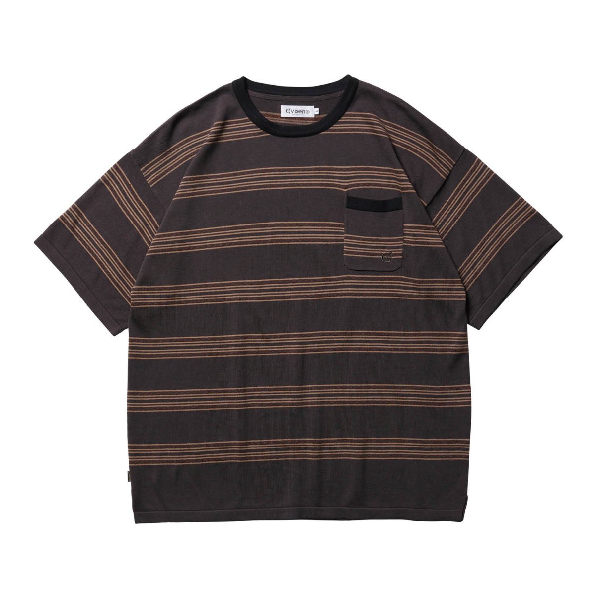 <img class='new_mark_img1' src='https://img.shop-pro.jp/img/new/icons8.gif' style='border:none;display:inline;margin:0px;padding:0px;width:auto;' />EVISENModal Border Knit T-Shirt (Charcoal) 
                          </a>
            <span class=