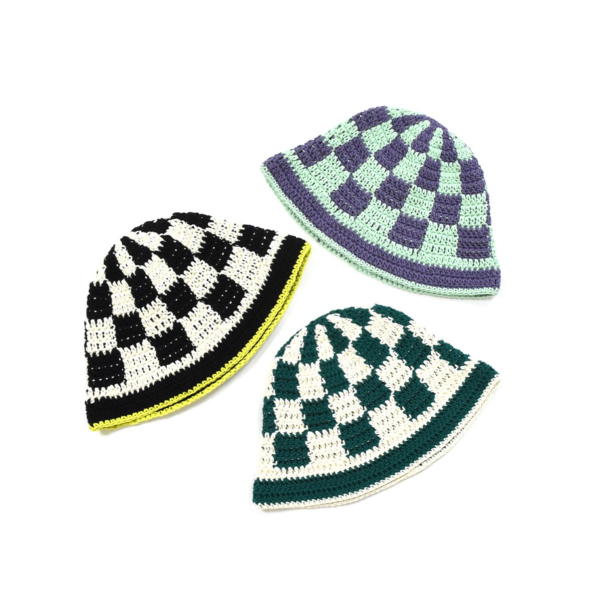 【Kirime】Checkerd Flag Knitting Hat (3color)‐ LIEON SHARE（ライオンシェアー）｜ WEB  STORE