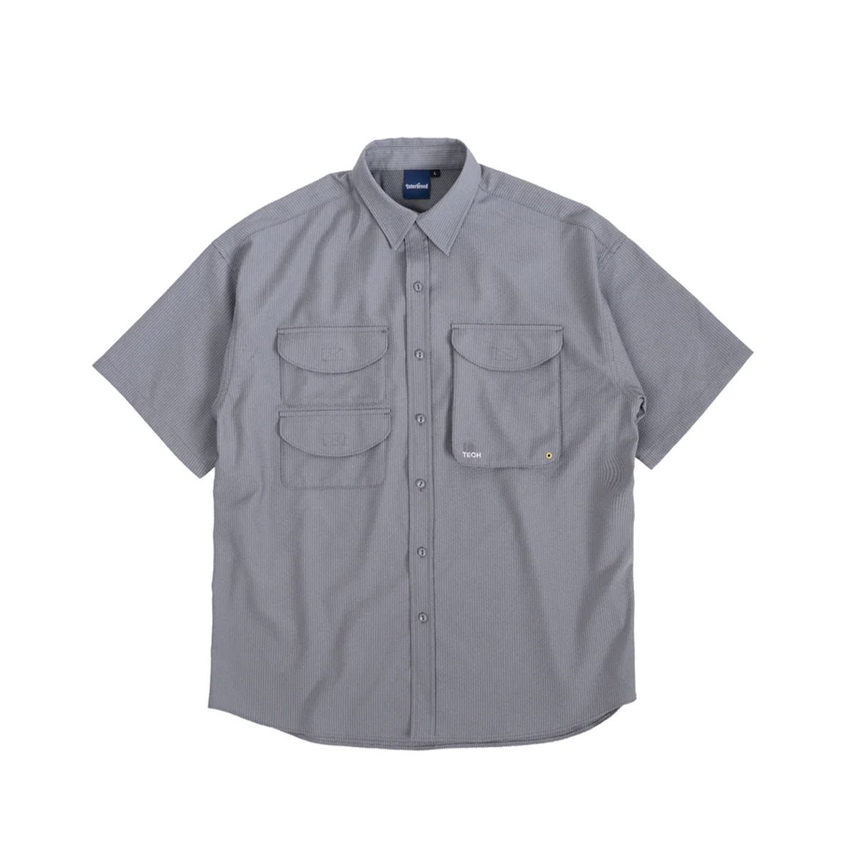 <img class='new_mark_img1' src='https://img.shop-pro.jp/img/new/icons8.gif' style='border:none;display:inline;margin:0px;padding:0px;width:auto;' />INTERBREEDVentilation Shirts (Grey) 
                          </a>
            <span class=