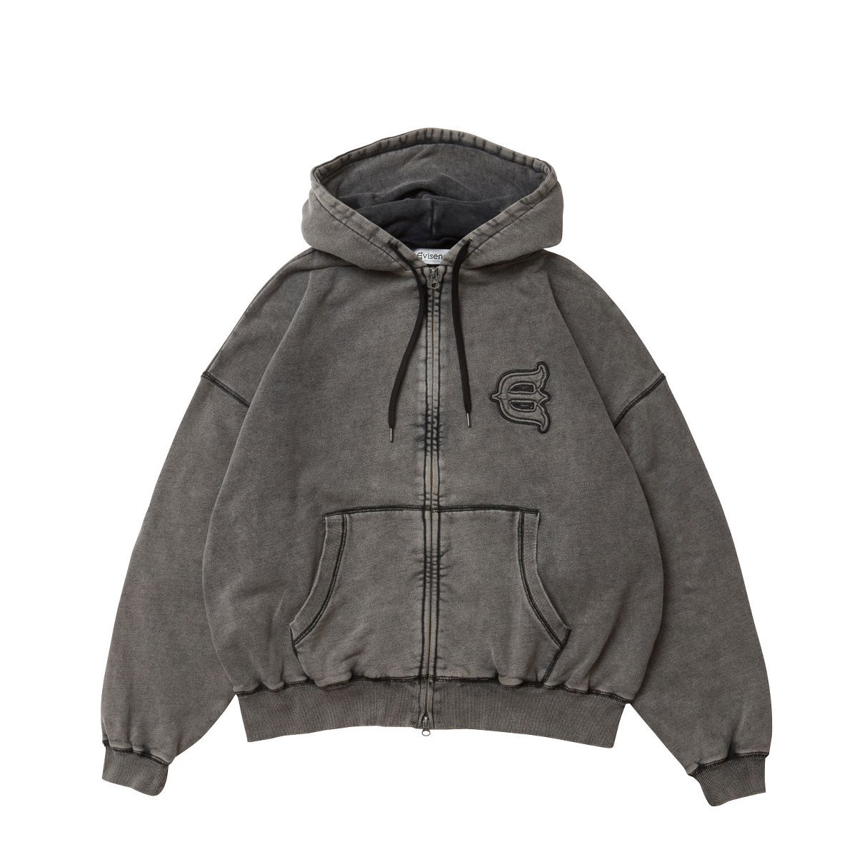 <img class='new_mark_img1' src='https://img.shop-pro.jp/img/new/icons8.gif' style='border:none;display:inline;margin:0px;padding:0px;width:auto;' />EVISENLogo Zip Hoodie (Heather Grey) 
                          </a>
            <span class=