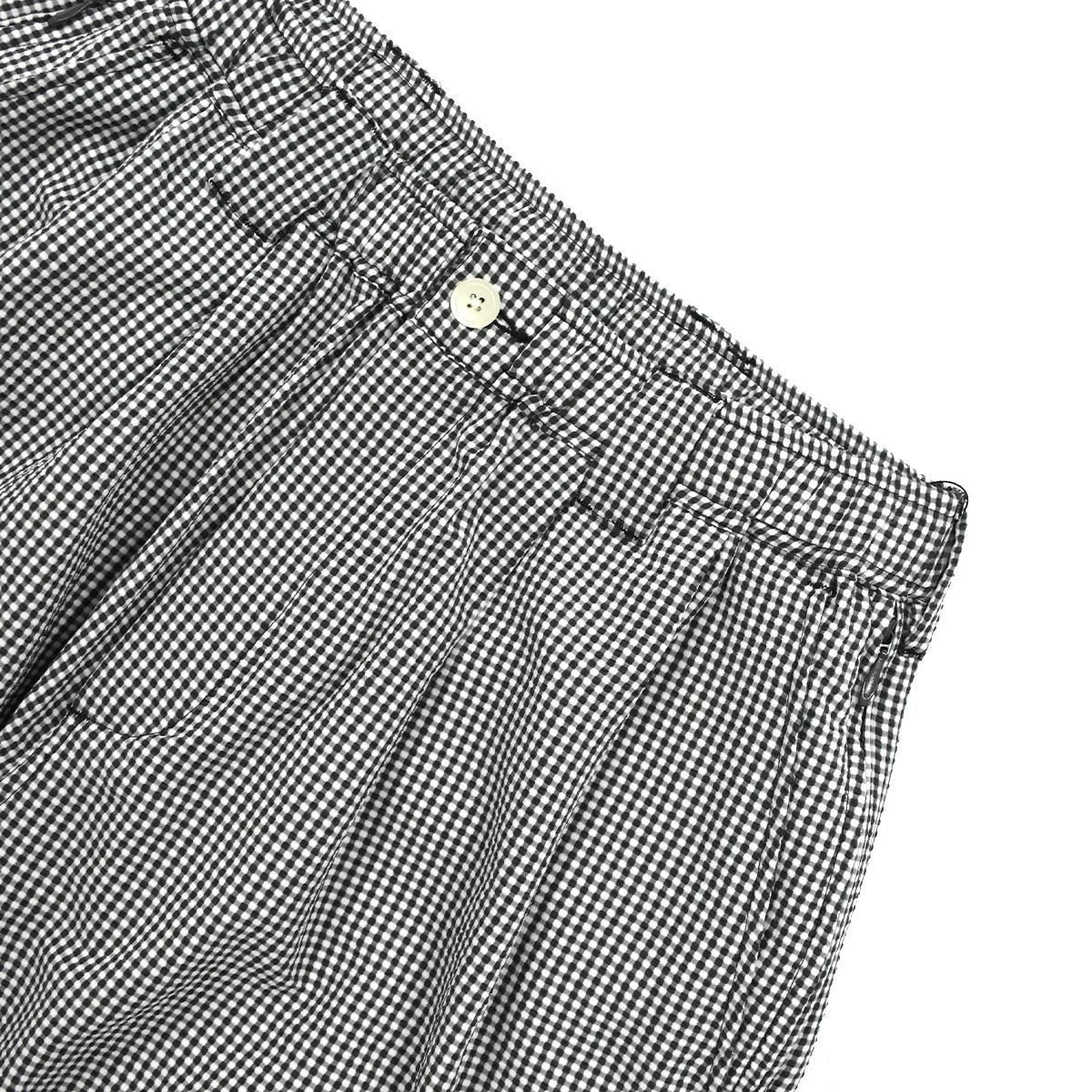 TIGHTBOOTH］Seersucker Big Shorts (B/W Gingham)- LION SHARE