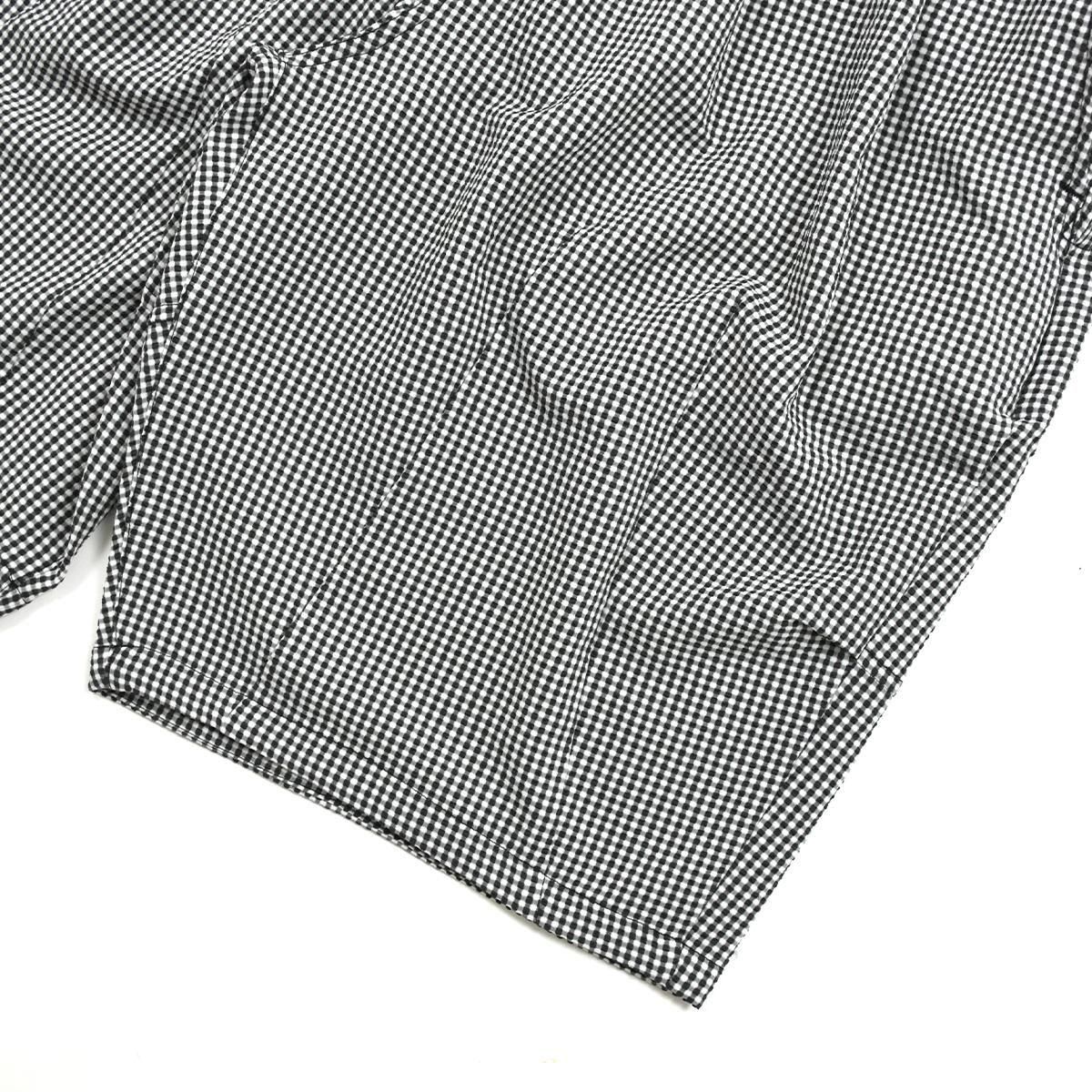 TIGHTBOOTH］Seersucker Big Shorts (B/W Gingham)- LION SHARE