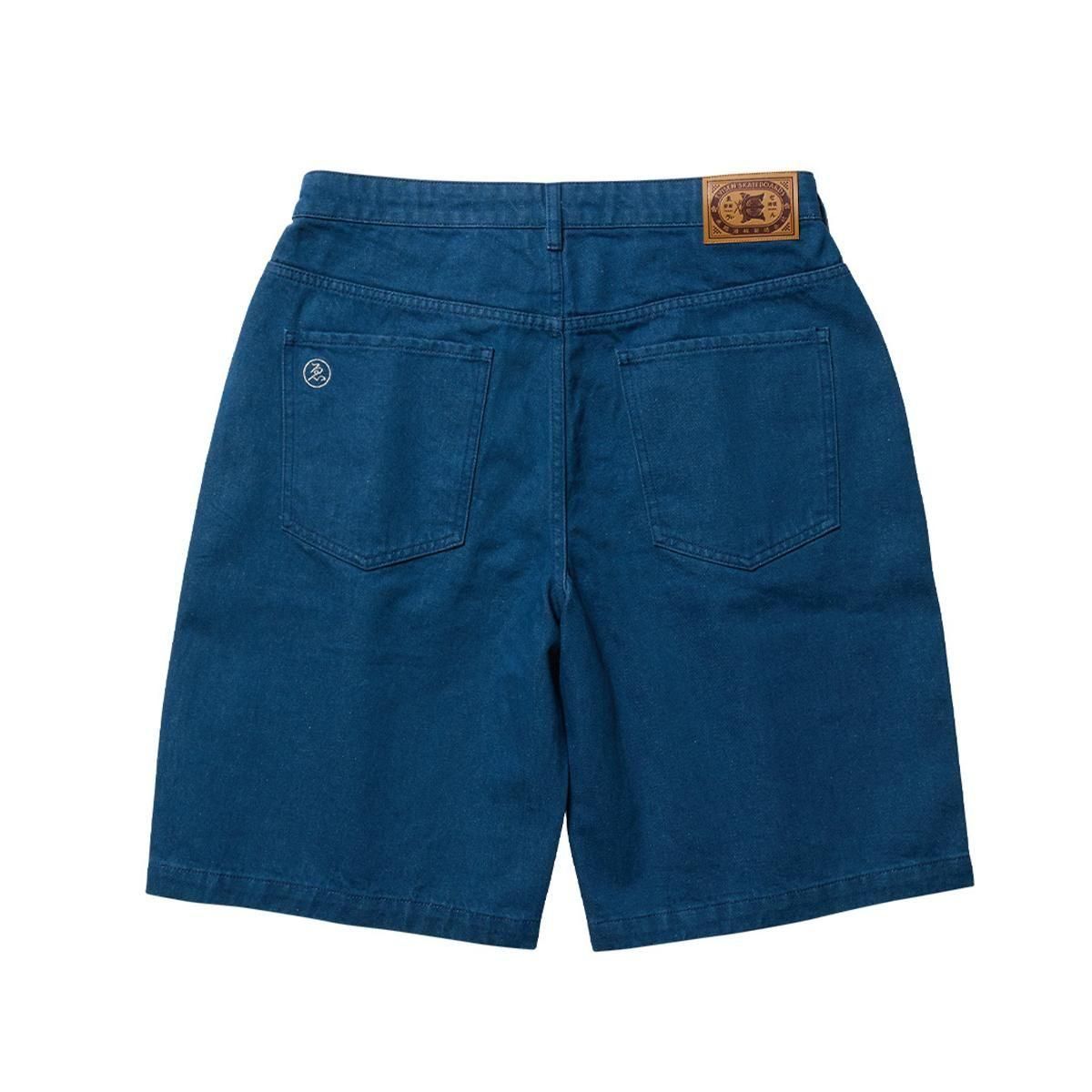 パンツ SUSHI DENIM SHORTS - LIGHT BLACK M EVISEN］Sushi Denim Shorts (Light Blue)［EVISEN］Sushi Denim