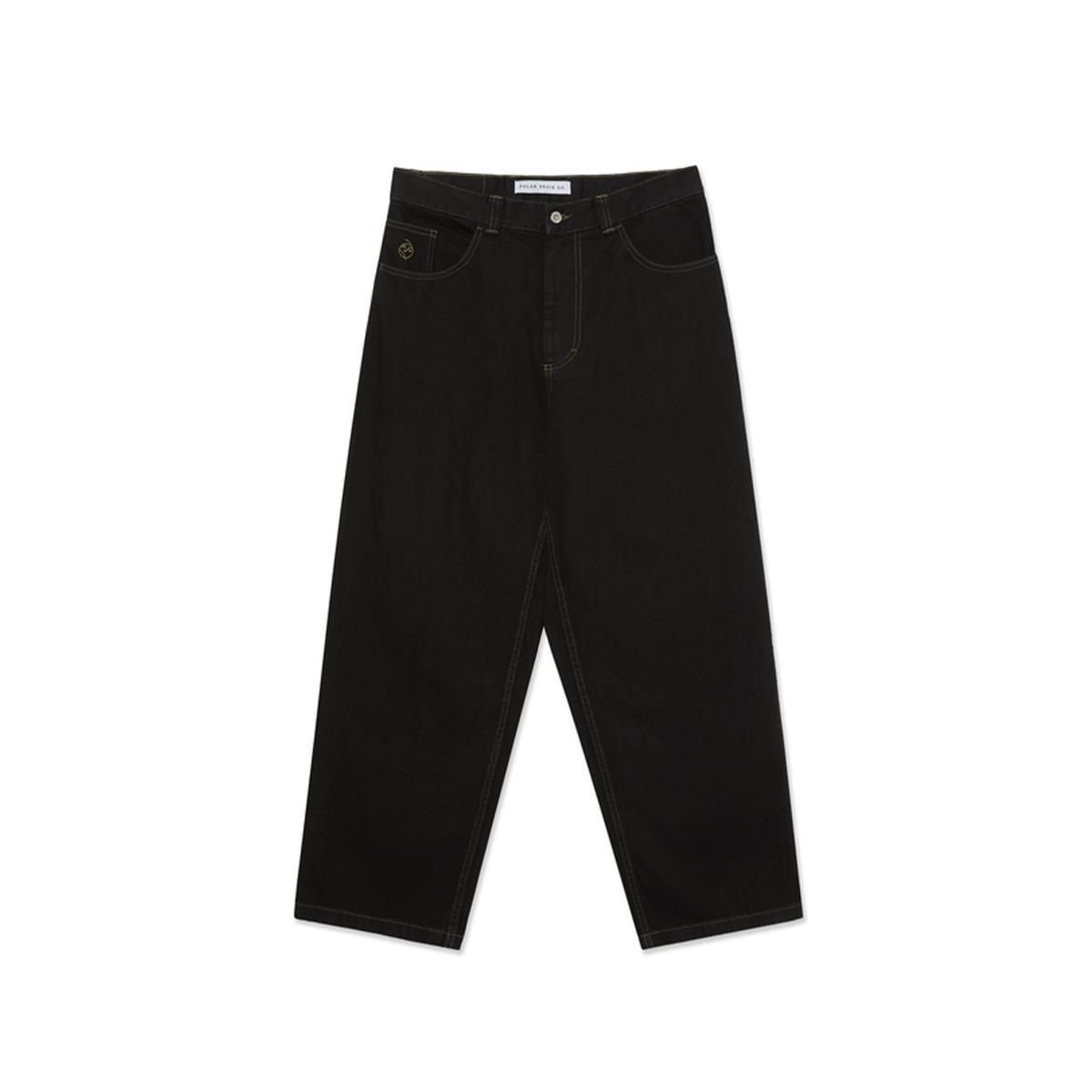 POLAR SKATE］Big Boy Denim Pants (Black / Dark Olive)-LION