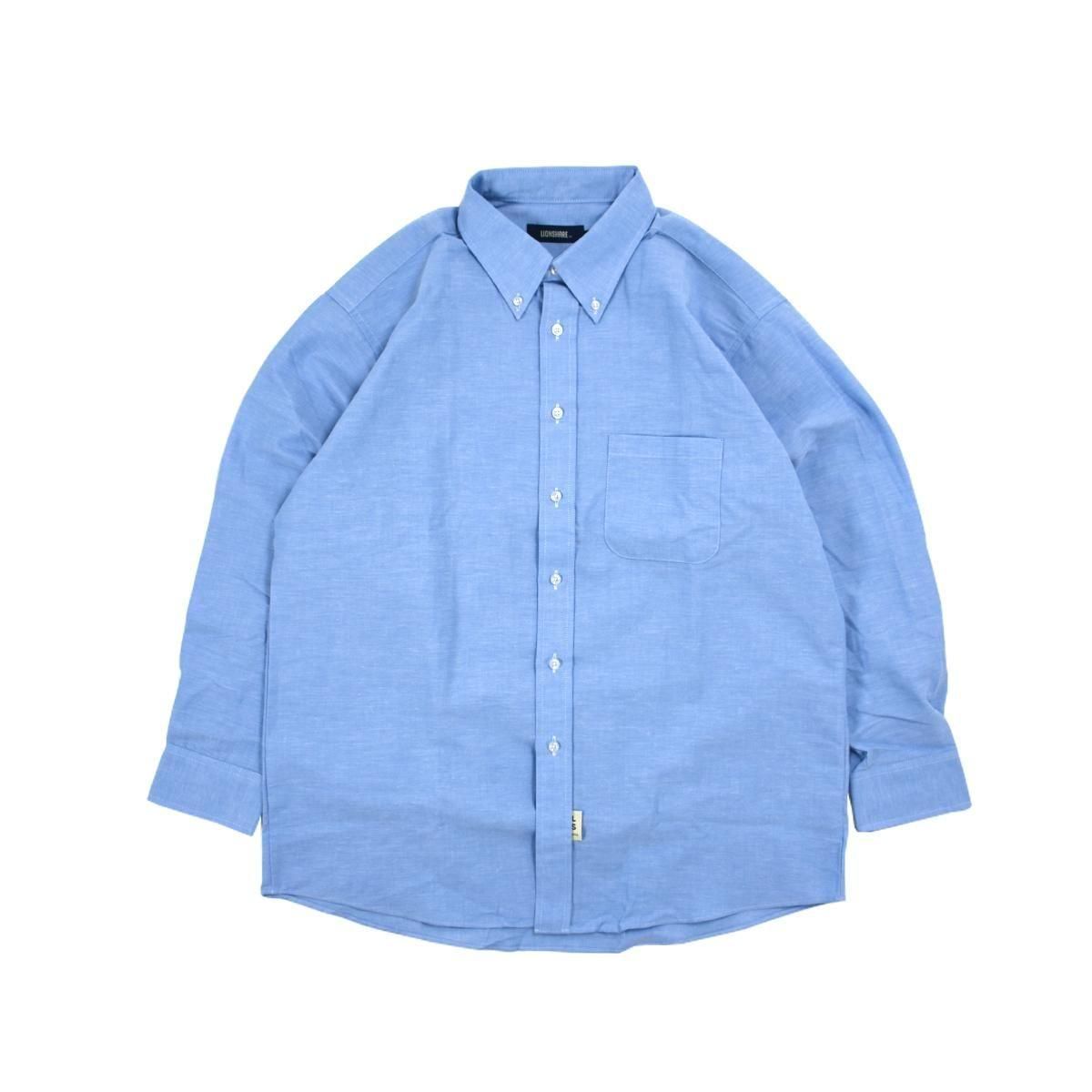 LIONSHARE］Oxford L/S Shirt (Blue)- LION SHARE（ライオンシェアー