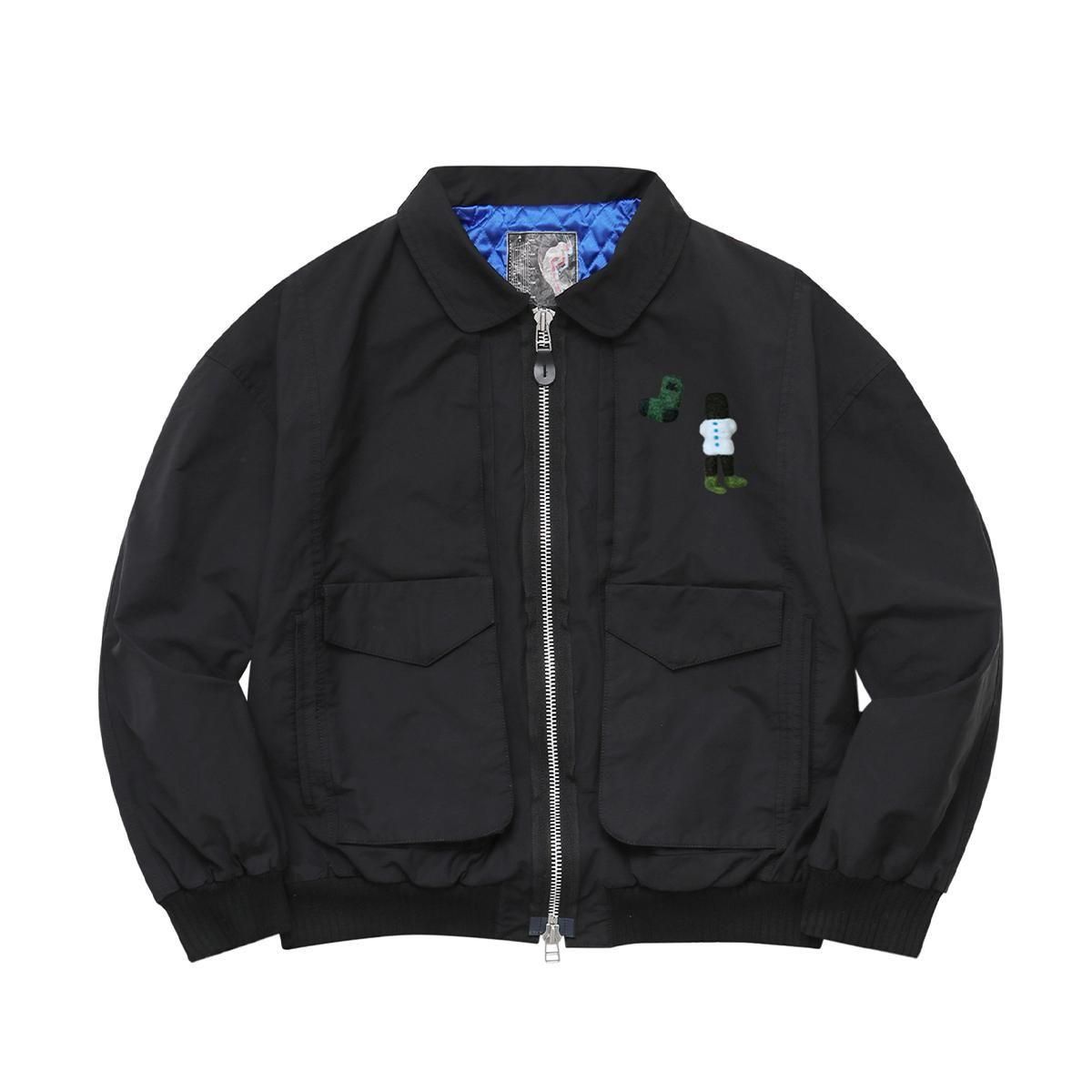 WhimsyFlight Nylon Bomber Jacket (Black)
                          </a>
            <span class=