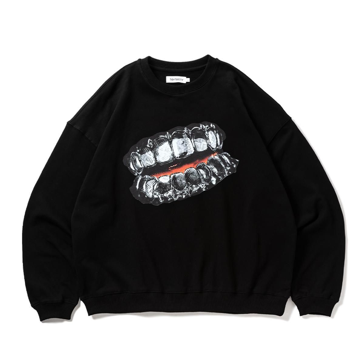 <img class='new_mark_img1' src='https://img.shop-pro.jp/img/new/icons8.gif' style='border:none;display:inline;margin:0px;padding:0px;width:auto;' />TIGHTBOOTHGrills Crew Sweat (Black)
                          </a>
            <span class=