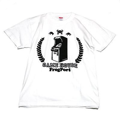 かせきさいだぁ アップライト筐体 Tシャツ ホワイト ブラック 大人のためのゲームと映画と雑貨のお店 フロッグポート かせきさいだぁ アップライト筐体 Tシャツ ホワイト ブラック 大人のためのゲームと映画と雑貨のお店 フロッグポート