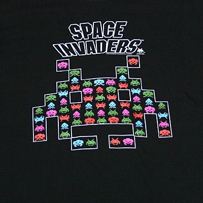 スペース インベーダー カラーインベーダーＴシャツ - ゲームと映画の公式グッズ通販サイト フロッグポート