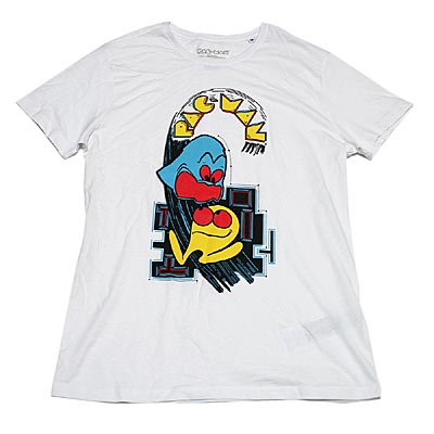 17cm商品名00年代 DELTA PACMAN パックマン キャラクタープリントTシャツ メンズL /eaa333702