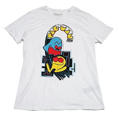 17cm商品名00年代 DELTA PACMAN パックマン キャラクタープリントTシャツ メンズL /eaa333702