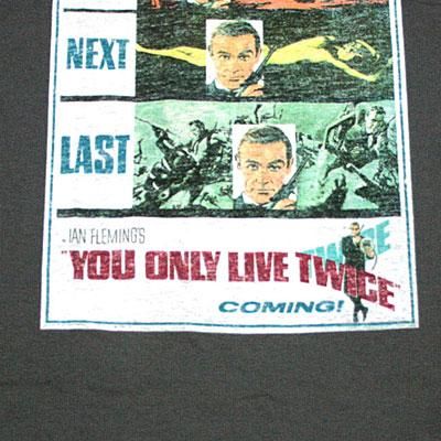 昭和映画 007は二度死ぬ ジェームズ・ボンド Tシャツ L 訳アリ 昭和映画 007は二度死ぬ ジェームズ・ボンド Tシャツ L 訳アリ