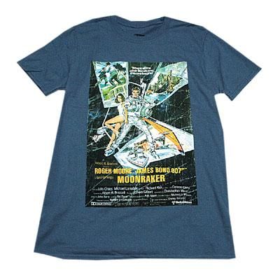 007 ムーンレイカー ポスター Tシャツ - ゲームと映画の公式