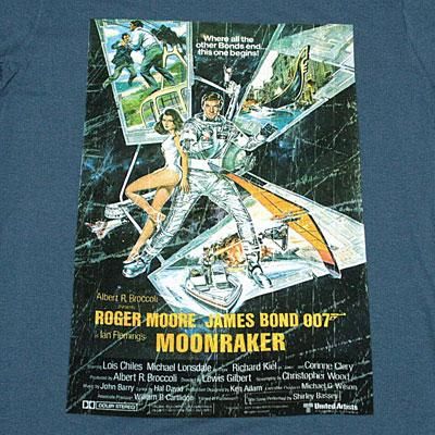 007 ムーンレイカー ポスター Tシャツ - ゲームと映画の公式