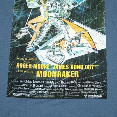 007 ムーンレイカー ポスター Tシャツ - ゲームと映画の公式