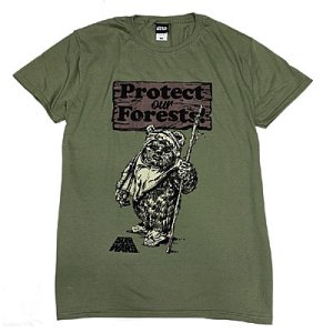 スターウォーズ Protect our Forests! Tシャツ（アーミーグリーン）