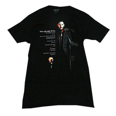 ジョン・ウィック Tell Me Mr. Wick Tシャツ(Black) - ゲームと映画の