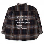 <img class='new_mark_img1' src='https://img.shop-pro.jp/img/new/icons10.gif' style='border:none;display:inline;margin:0px;padding:0px;width:auto;' />Wool Plaid Band Collar Graffiti Shirt(롽ӡ顼)