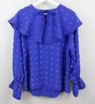 <img class='new_mark_img1' src='https://img.shop-pro.jp/img/new/icons13.gif' style='border:none;display:inline;margin:0px;padding:0px;width:auto;' /> ドットカットドビーケプカラーブラウス (マルーク)