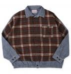 <img class='new_mark_img1' src='https://img.shop-pro.jp/img/new/icons8.gif' style='border:none;display:inline;margin:0px;padding:0px;width:auto;' />Shaggy Plaid Remake Shirt(LADIES)(デニムダンガリー)