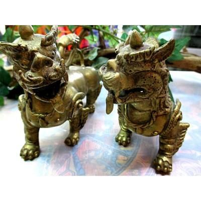 獅子・狛犬S - ネパール、アジア、世界不思議雑貨販売のイトウ