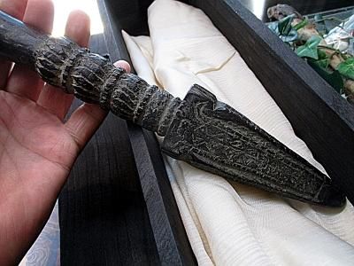 木製古代独鈷杵独鈷杵OLDBaj-M - ネパール、アジア、世界不思議