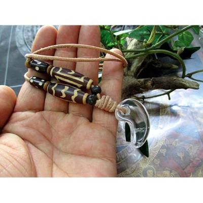 ヒマラヤ水晶・古代弥生型勾玉ネックレスチョーカー ・大鵬鳥天 ヒマラヤ水晶・古代弥生型勾玉ネックレスチョーカー ・大鵬鳥天