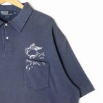 <img class='new_mark_img1' src='https://img.shop-pro.jp/img/new/icons5.gif' style='border:none;display:inline;margin:0px;padding:0px;width:auto;' />Polo Ralph Lauren<br>ポロ ラルフローレン<br>美USED・旧タグ<br>COTTON POLOSHIRT<br>コットンポロシャツ<br>刺繍の商品画像