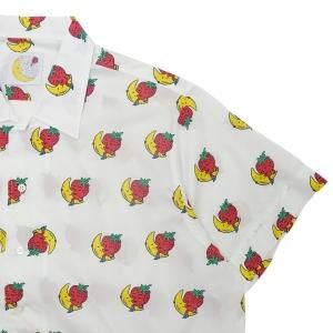 SKYHIGHFARM スカイハイファーム メンズ シャツ リネン 刺繍 世界図 SKY HIGH FARM（スカイハイファーム）のLOGO PATTERN S/S SHIRT