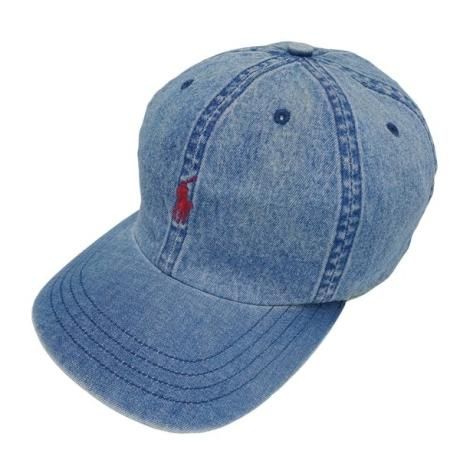 POLO SPORT デニム キャップ Polo Ralph Lauren Adjustable Denim Baseball Hat Cap with