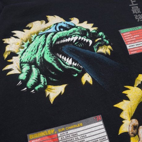 NIKE （ナイキ）Godzilla vs Charles Barkley（ゴジラvs チャールズバークレー ）のS/S PRINT-T（半袖プリント Tシャツ）が入荷しました。 ・極めて状態の良いUSEDをセレクトしました。