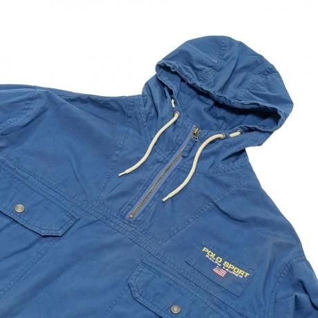 Polo Sport ポロスポーツ アノラック ブルー L POLO SPORT ポロスポーツ 90s ARCTIC CHALLENGE Nylon Anorak