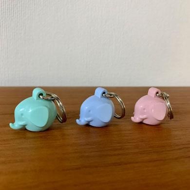 エレファント キーホルダー ミントグリーン - 輸入雑貨のオンライン