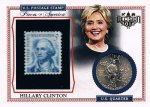 2016 LEAF DECISION Pieces of America Stamp/Quarter Hillary Clinton / Ź Lin