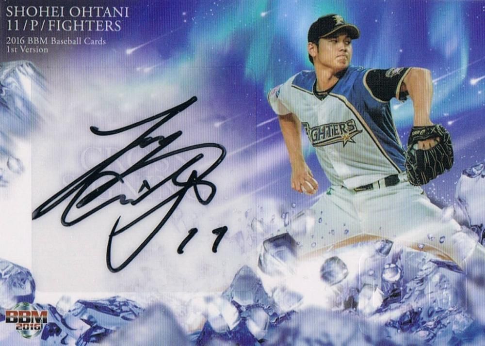 TOPPS 大谷翔平 直筆サイン　大きく豪快にカード直書きサイン　psa9