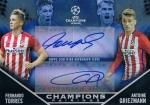 2015-16 TOPPS UEFA CL SHOWCASE Championship Pairings Auto Torres & Griezmann 5 ëŹ Sir Cry 