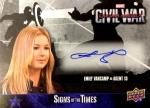 2016 CAPATAIN AMERICA CIVIL WAR Autographs Emily Vancamp  / Ź 003 ä͡MCU