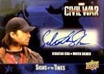 2016 CAPATAIN AMERICA CIVIL WAR Autographs Sebastian Stan  / Ź 004 ä͡MCU