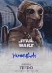 2016 TOPPS STAR WARS THE FORCE AWAKENS SERIES 2 AUTOGRAPHS TEEDO 50 / Ź BAGWELL͡16AM