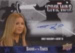 2016 CAPATAIN AMERICA CIVIL WAR AUTOGRAPHS Emily Vancamp / Ź ͡MCU